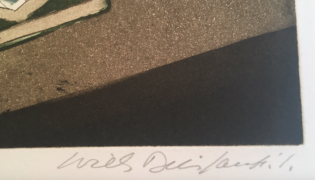 Willy Belinfante, Tentamentijd, 25/70, handgesigneerd, grafiek kleurets kopen? Bied vanaf 25!