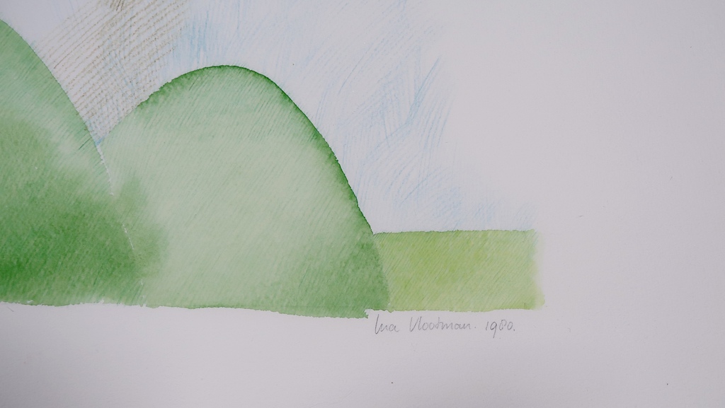 Ina Vlootman: Potlood en aquarel, Zonder titel kopen? Bied vanaf 1!