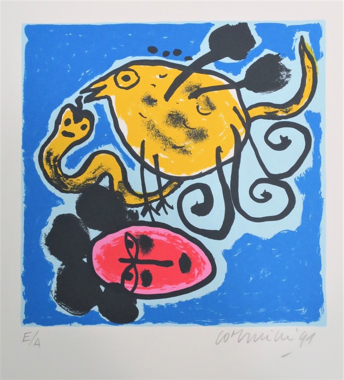 Corneille: Zeefdruk, Z.T. verkocht voor € 75!