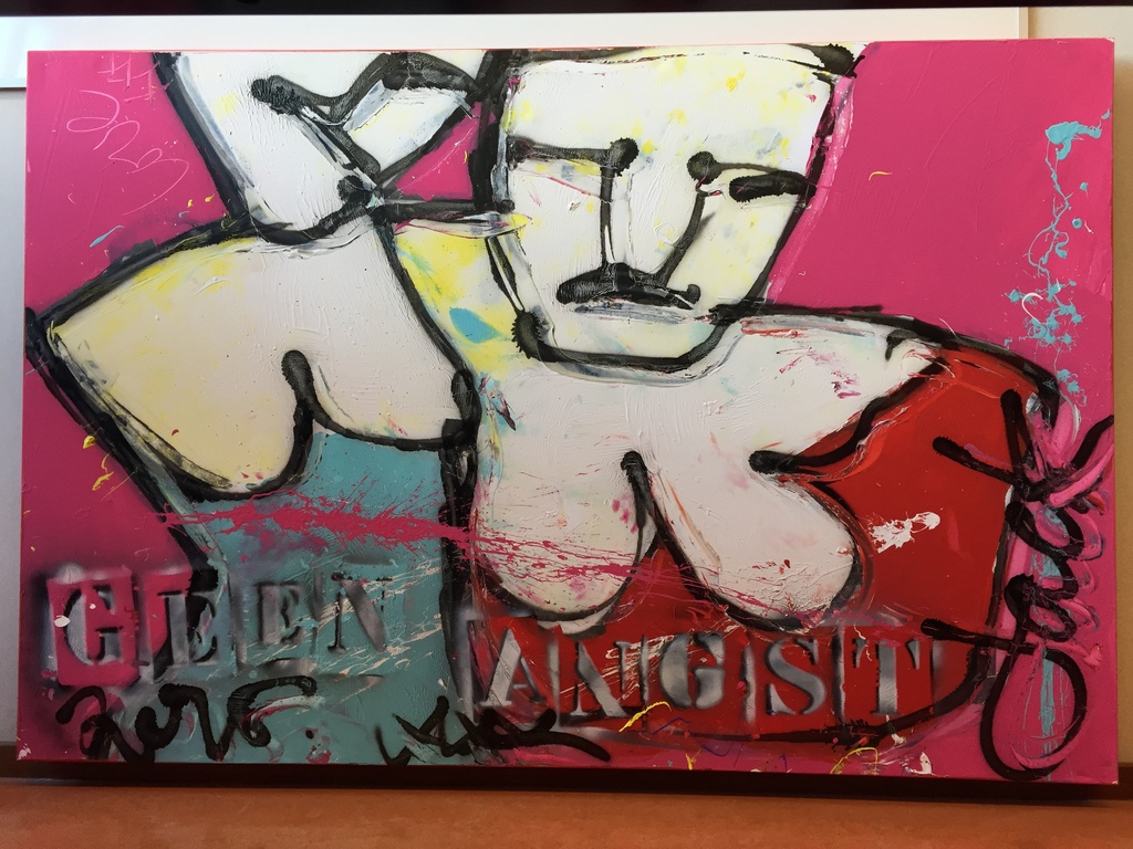 Jack van Liemburg, Geen Angst! voor Flevoland Fietst Tegen Kanker verkocht voor € 120!