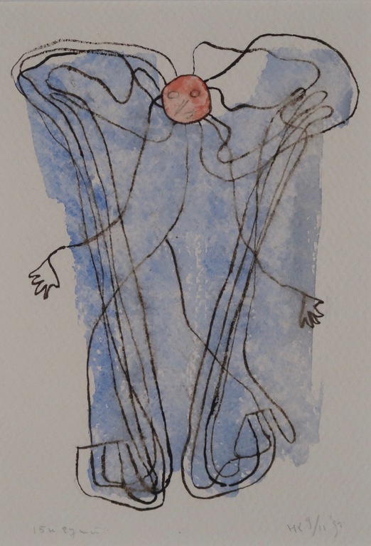 Hans Kuijs: Aquarel, Z.T Figuur kopen? Bied vanaf 1!