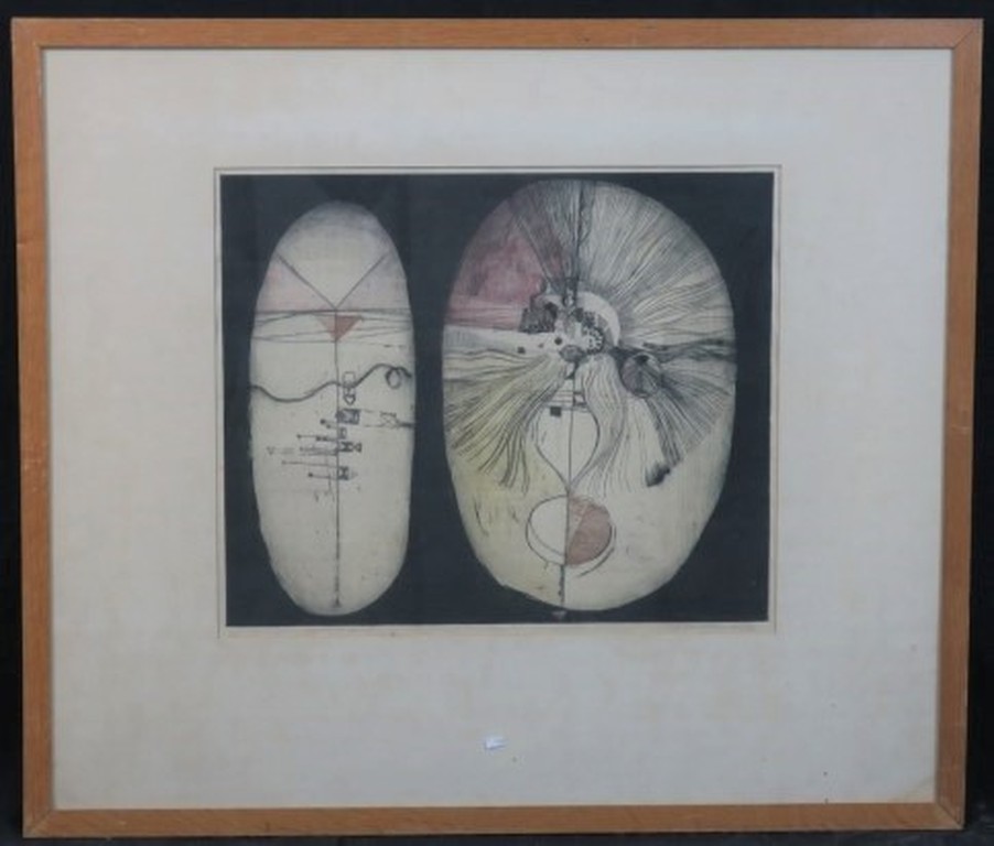 Ad Willemen: Ets, Leptosoom en pictisch - Ingelijst kopen? Bied vanaf 1!