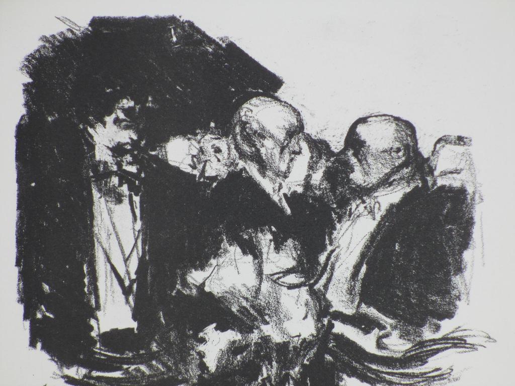 Arie Kater, Gezelschap in smoking, Litho kopen? Bied vanaf 40!