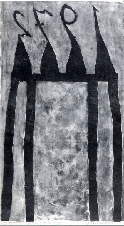 Klaas Gubbels Litho ' Nieuwjaarswens 1972'  Gesigneerd l.o. en genummerd 7/40. kopen? Bied vanaf 1!