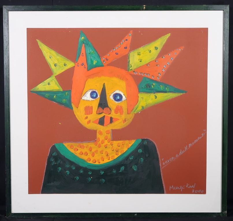 Meertje Kaal: Olieverf op karton, Never a dull moment - Ingelijst kopen? Bied vanaf 1!