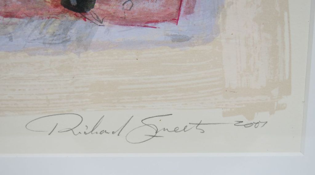 Richard Smeets, zeefdruk: Zonder titel - ingelijst kopen? Bied vanaf 40!