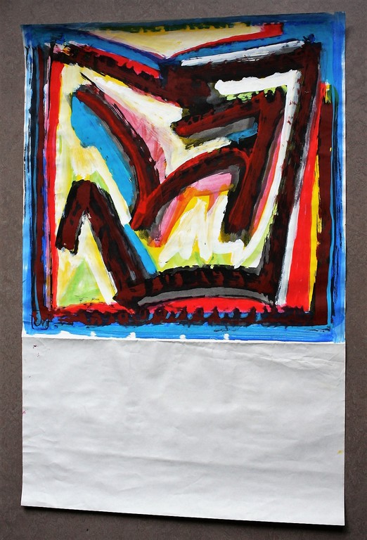 Ernst Vijlbrief (1934-2010) gouache op papier, abstracte compositie kopen? Bied vanaf 1!