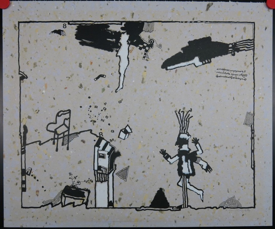 Huibert van Dorp: Zeefdruk, Zonder titel kopen? Bied vanaf 1!