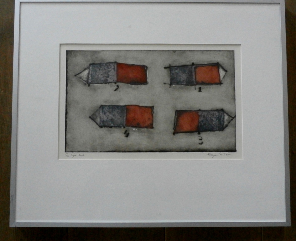 Marjan Smit - ets - 2001 verkocht voor € 60!
