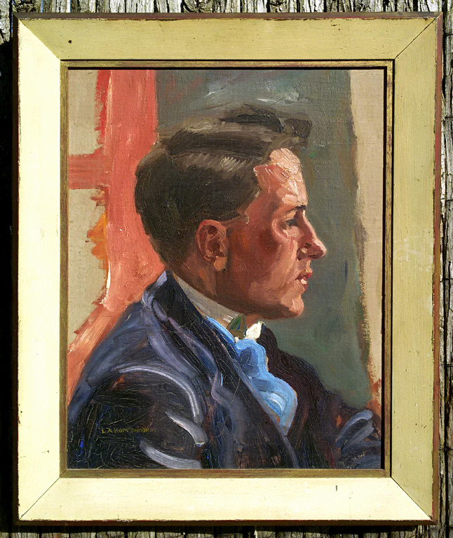 Louis Arnoldus Kortenhorst - Portret van zijn broer, marouflé (ingelijst) kopen? Bied vanaf 1!