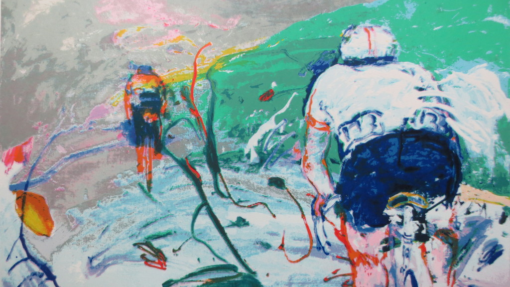 JAN VAN DIEMEN  ZEEFDRUK  "WIELRENNERS"  kopen? Bied vanaf 50!