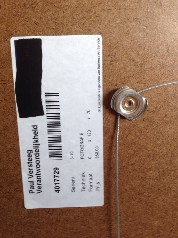 Paul Versteeg: Fotografie, Verantwoordelijkheid, groot 75 x 125 ! kopen? Bied vanaf 125!