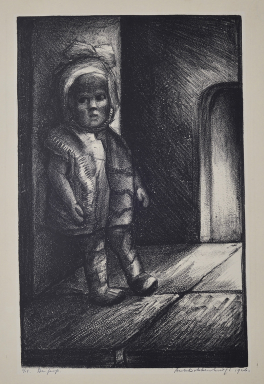 Aart van Dobbenburgh: Litho - De pop - 1926 (2/15) - Zeldzaam verkocht voor € 80!