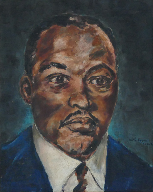 Jan Verheijen - Olieverf op doek - Portret Martin Luther King kopen? Bied vanaf 20!
