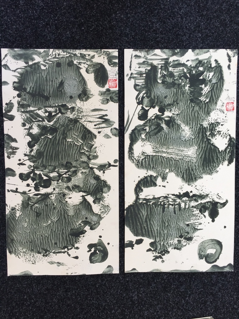 2 X THEO NIERMEIJER, Gemengde technieken/gouache op papier kopen? Bied vanaf 1!