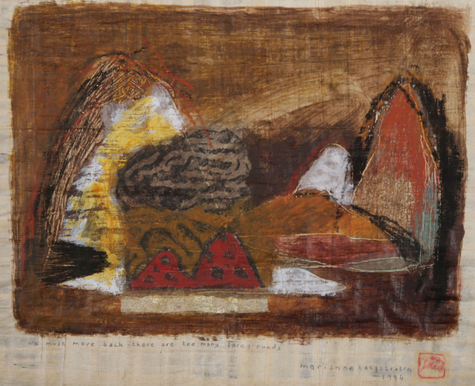 Marianne Hoogstraten: Gemengde techniek, We must move back, there are too ... kopen? Bied vanaf 1!