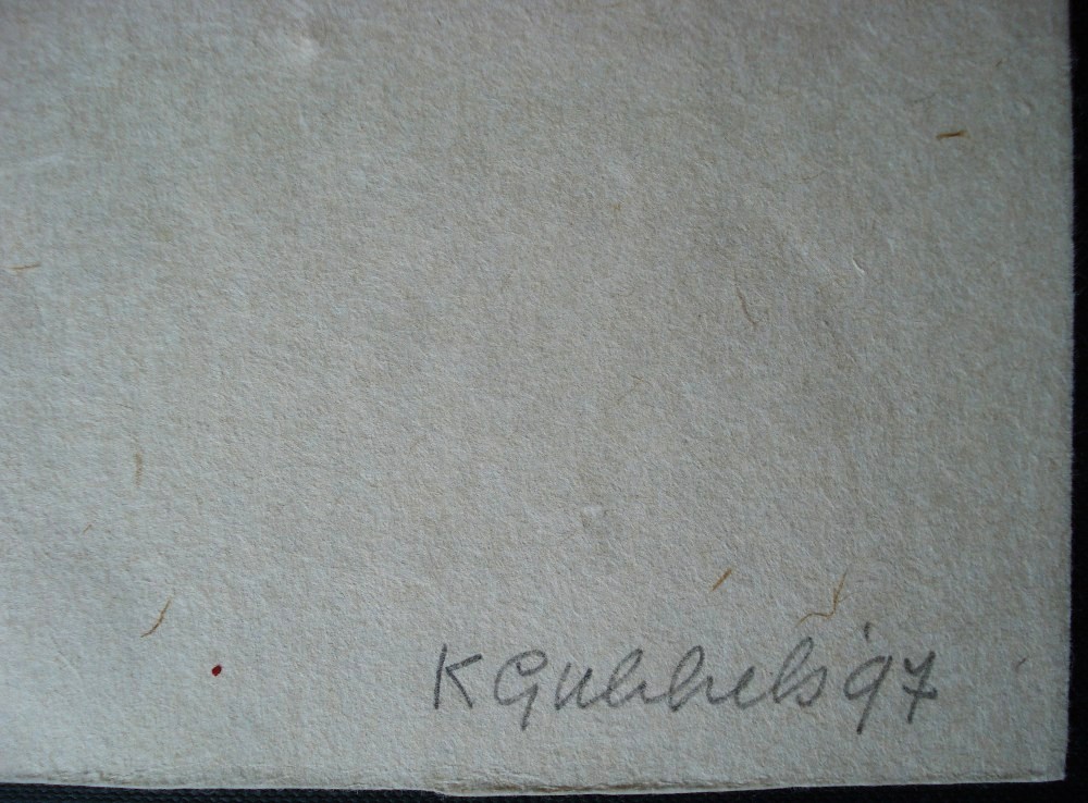 Klaas Gubbels houtdruk uit 1997 kopen? Bied vanaf 175!