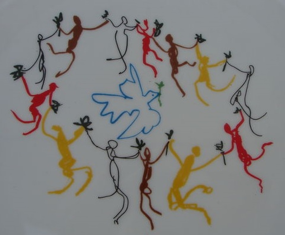 Pablo Picasso - Ronda de la juventud - genummerd Limoges porselein kopen? Bied vanaf 100!