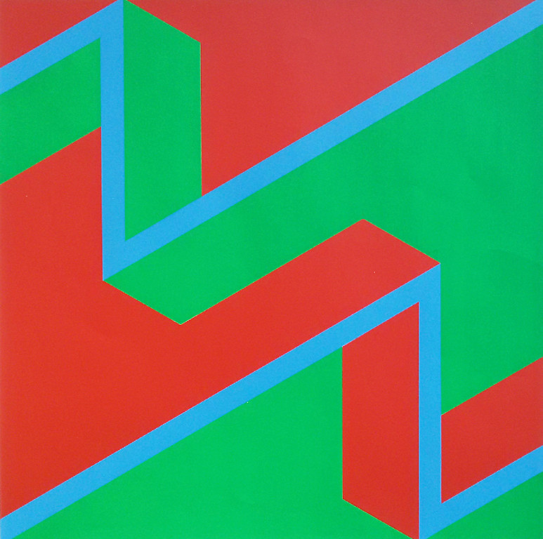 Franz Deckwitz - Geometrische compositie, zeefdruk kopen? Bied vanaf 30!