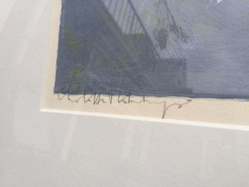 Charlotte Molenkamp, zeefdruk e.a., Vogel en Vis, 77x 88 cm kopen? Bied vanaf 200!