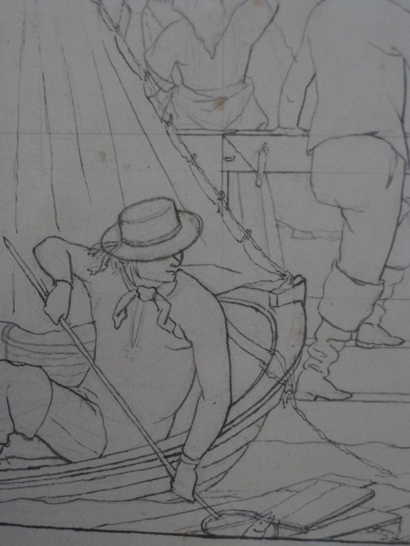 Christ. R. Vogelsang 1824-1911 "gondeliers te Venetie" tekening 1847  kopen? Bied vanaf 1!