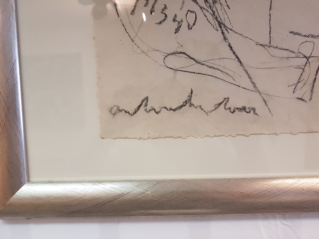 Anton Heyboer, houtskool tekening op hahnemuhle papier, " Bootje Anton " serie  kopen? Bied vanaf 100!