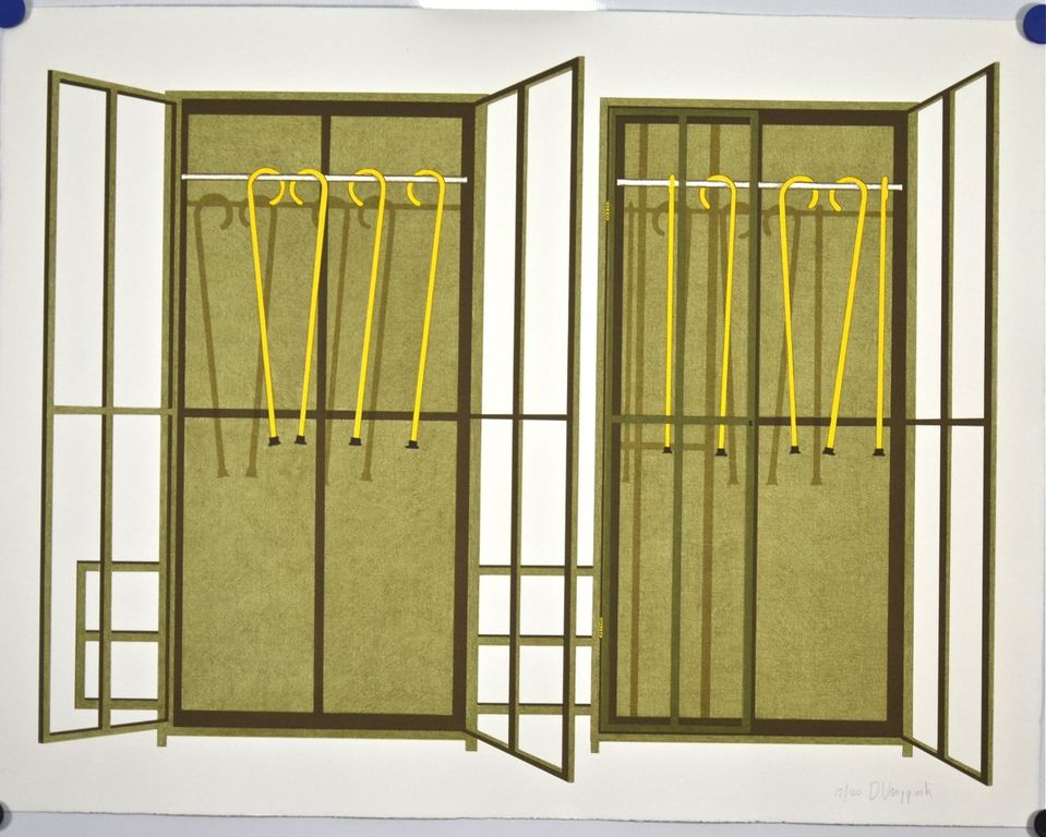 Dirk Vruggink: Litho. Wandelstokken kopen? Bied vanaf 1!