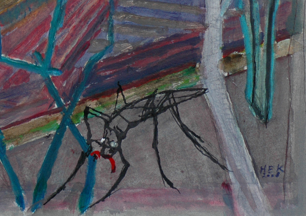 Hans Ebeling Koning, gemengde techniek op papier. kopen? Bied vanaf 50!