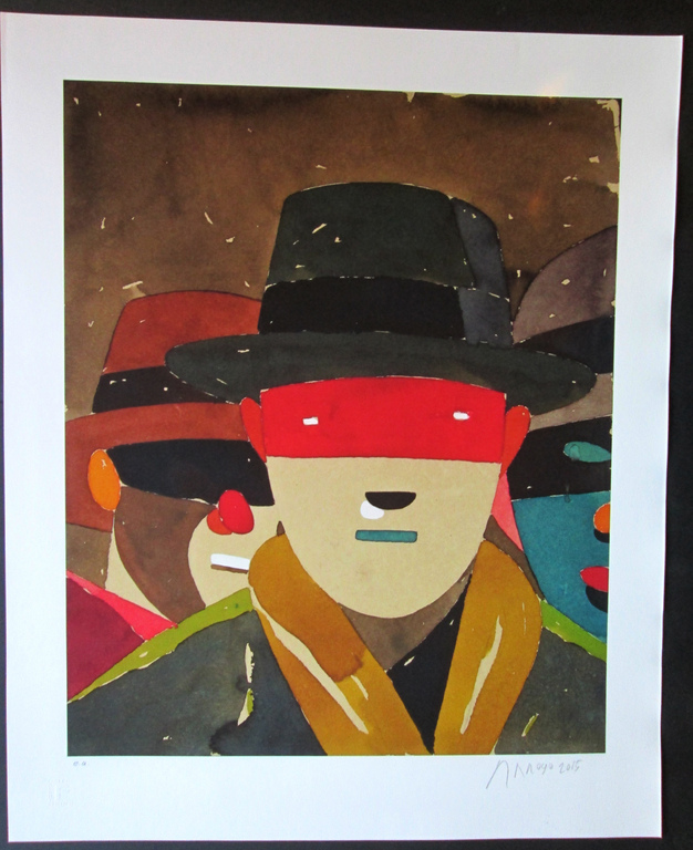 Eduardo Arroyo - Jugador IV- giclee op cottonpapier -2015 - handgesigneerd kopen? Bied vanaf 1!