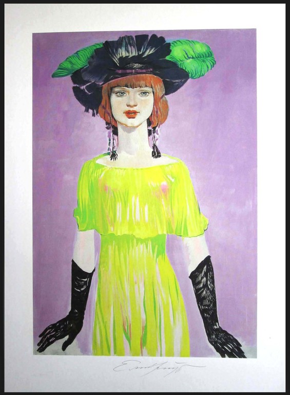 Ernst Fuchs - Grand Dame - Giclee op papier - handgesigneerd kopen? Bied vanaf 225!