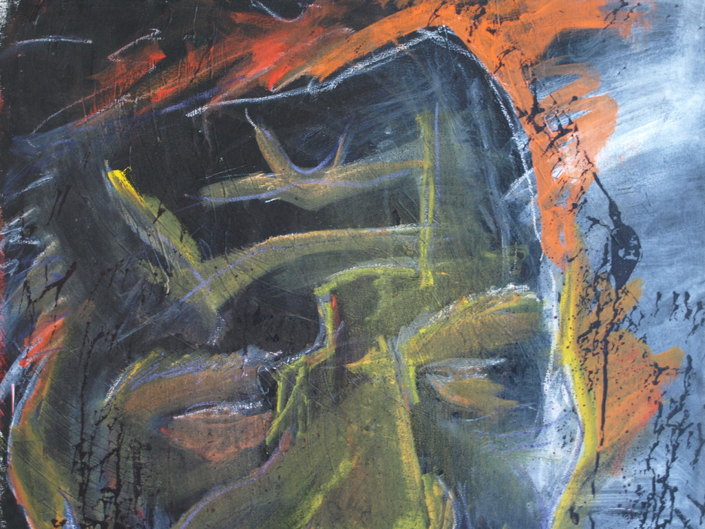 Willy Nanlohy : Acrylverf op linnen - Gerard Reve - gesigneerd - 1998  kopen? Bied vanaf 1!