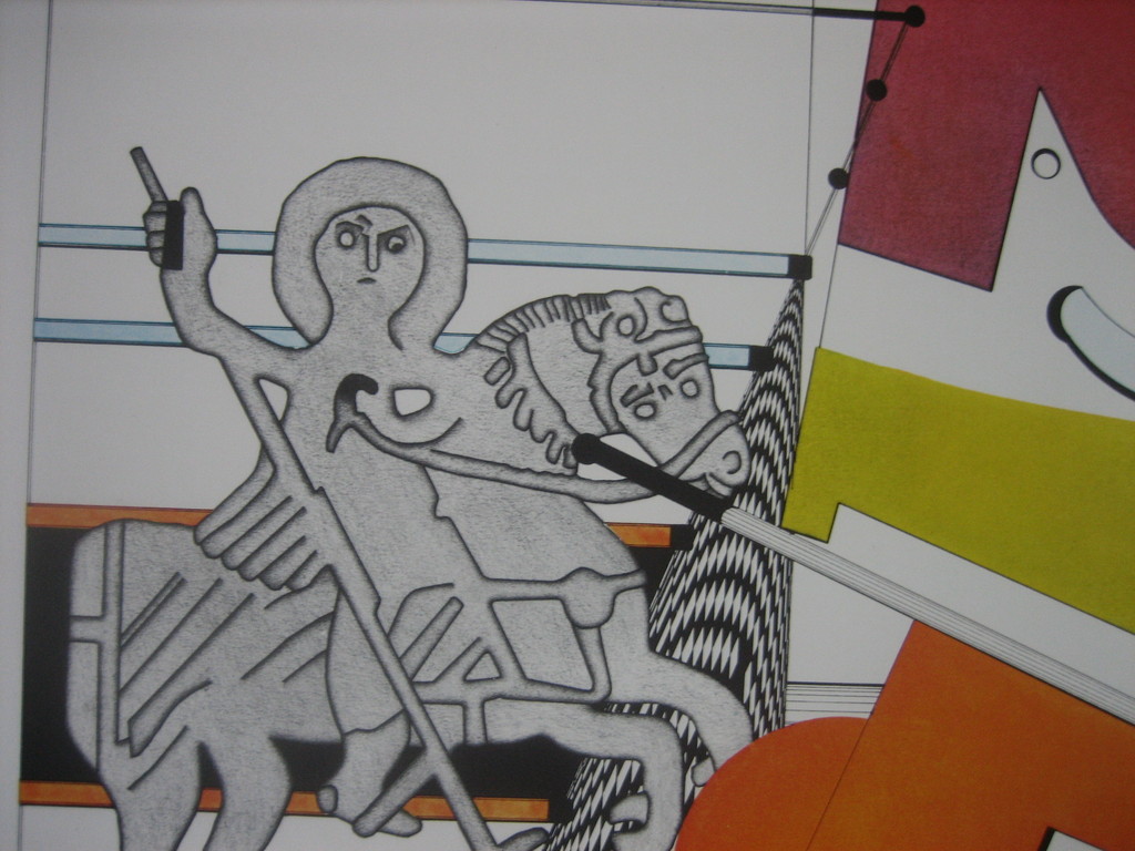 Nils Haglund - Abstracte koets met wagen - Lithografie  kopen? Bied vanaf 1!