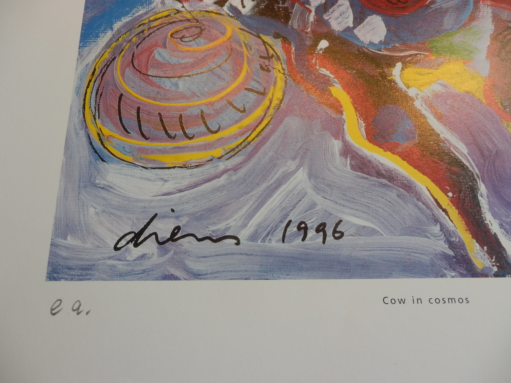 PETER DIEM  Handgesigneerde Zeefdruk  COVV IN COSMOS kopen? Bied vanaf 1!