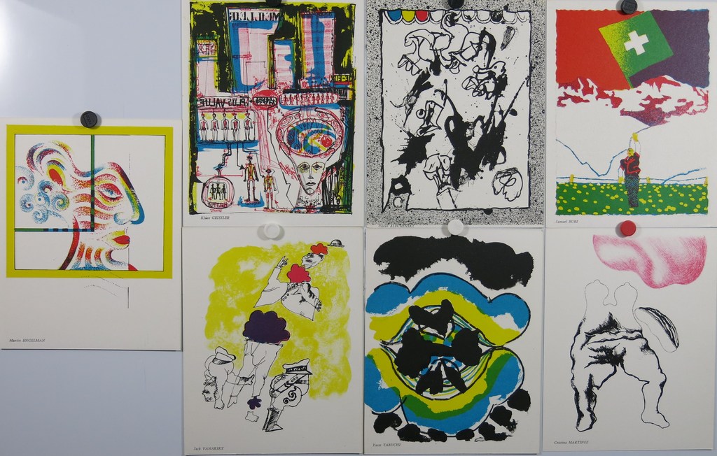 Pierre Alechinsky + 6 andere lithografische drukken kopen? Bied vanaf 1!