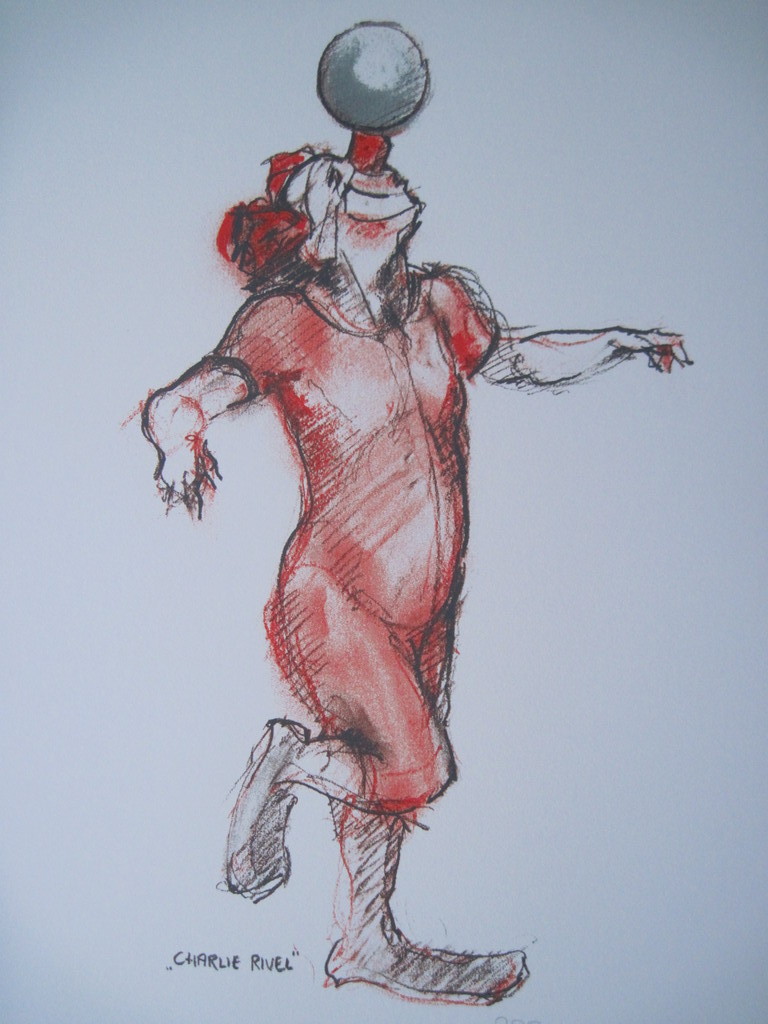 Charlie Rivel - handgesigneerde kleurenlitho -  oplage 350 exemplaren kopen? Bied vanaf 50!