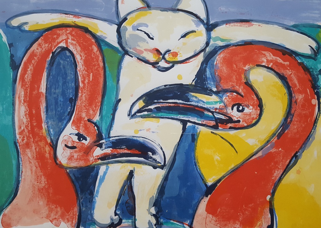 Anton Vrede (1953) - Zeefdruk 32/90, handgesigneerd (93x78) kopen? Bied vanaf 1!