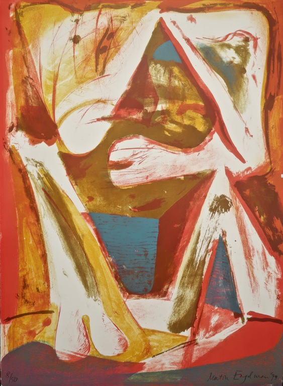 Martin Engelman: Zeefdruk, Zonder titel verkocht voor € 35!