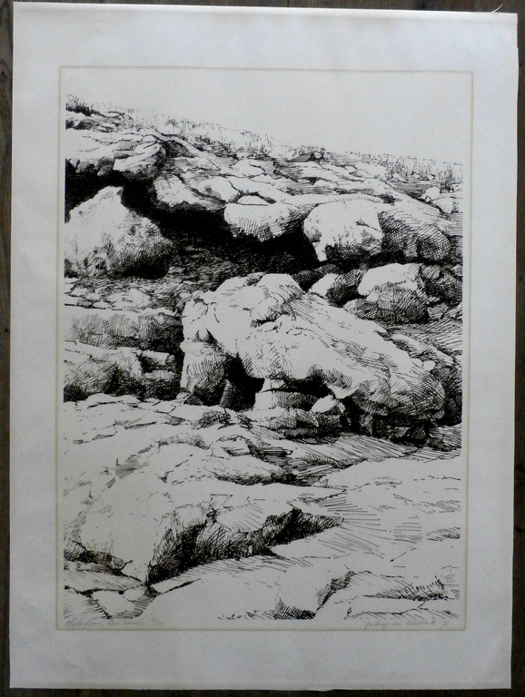 Antony van Lieshout - litho: bergplatform - 1971 kopen? Bied vanaf 40!