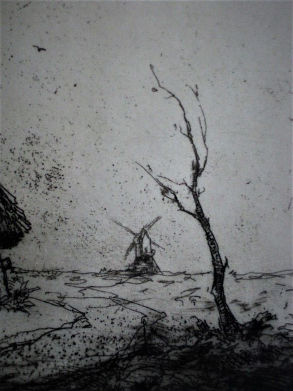 Zeldzaam mooi werk van "de Etser van de Kempen" Dirk Baksteen 1886-1971  kopen? Bied vanaf 1!