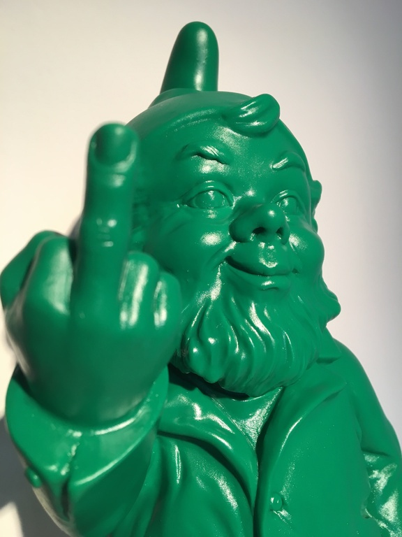 Ottmar Hörl, sculptuur fuck you kabouter  kopen? Bied vanaf 65!