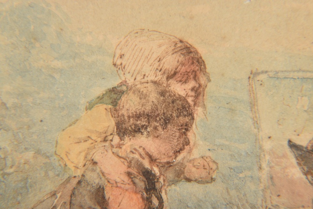 Mari ten Kate: aquarel, kinderen en schilder aan het werk kopen? Bied vanaf 450!