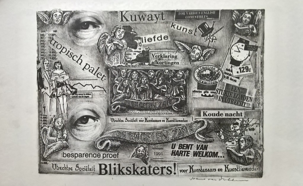 Hans van Dokkum, litho, Blikskaters kopen? Bied vanaf 25!