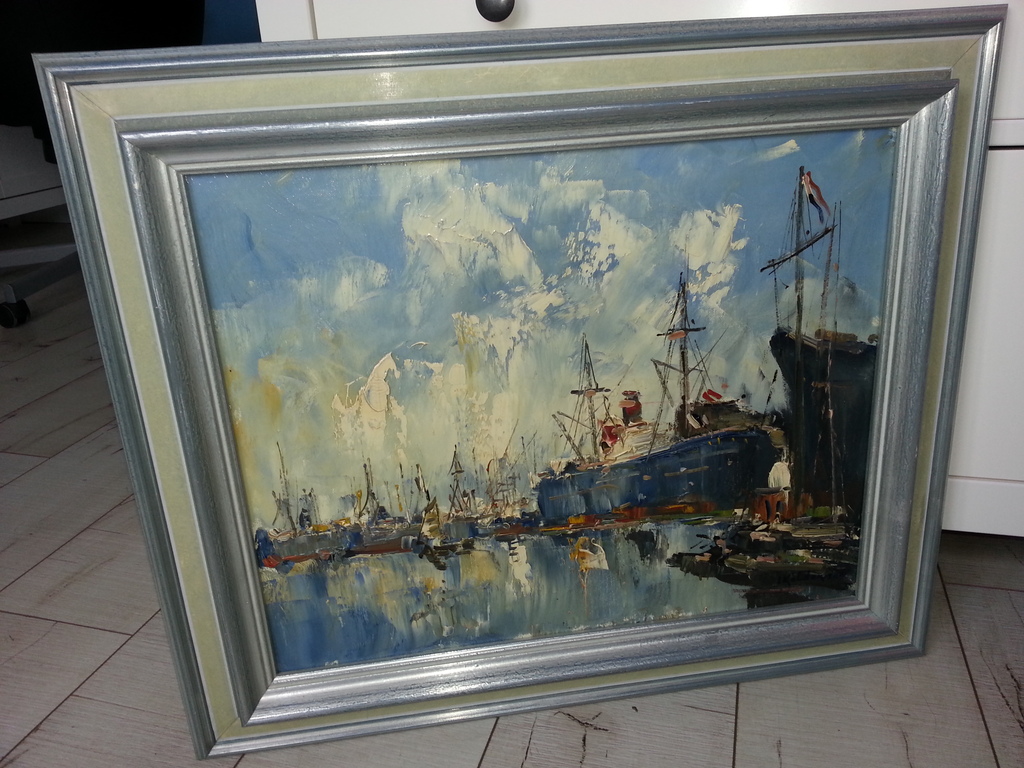 Jan Kelderman (1914-1990) - olieverf op doek (50x40), gesigneerd r.o. kopen? Bied vanaf 135!