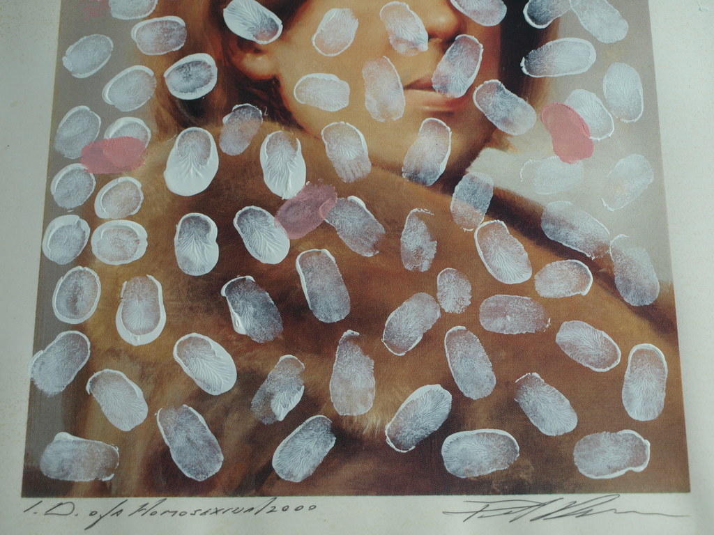 Paul Blanca: Peniskunst - I.D. of a Homosexual - Ingelijst - 2000 kopen? Bied vanaf 1!