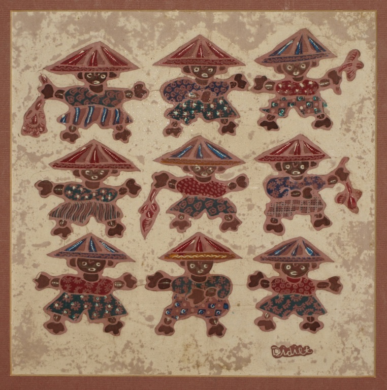 Didiet : Batik op katoen – Indonesië - Ingelijst- ca 1970 kopen? Bied vanaf 1!