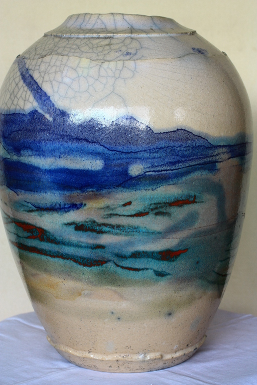 Tjabel Klok, Keramiek, Raku vaas kopen? Bied vanaf 100!