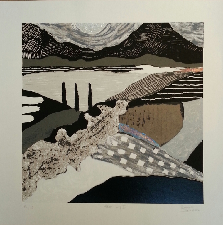 ronald Boonacker, zeefdruk op papier, Titel: "Night Sky II" kopen? Bied vanaf 30!