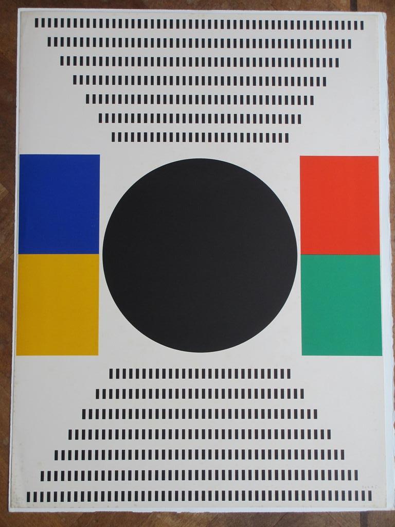 Kumi Sugai, Abstracte Compositie, Kleurenlitho kopen? Bied vanaf 100!