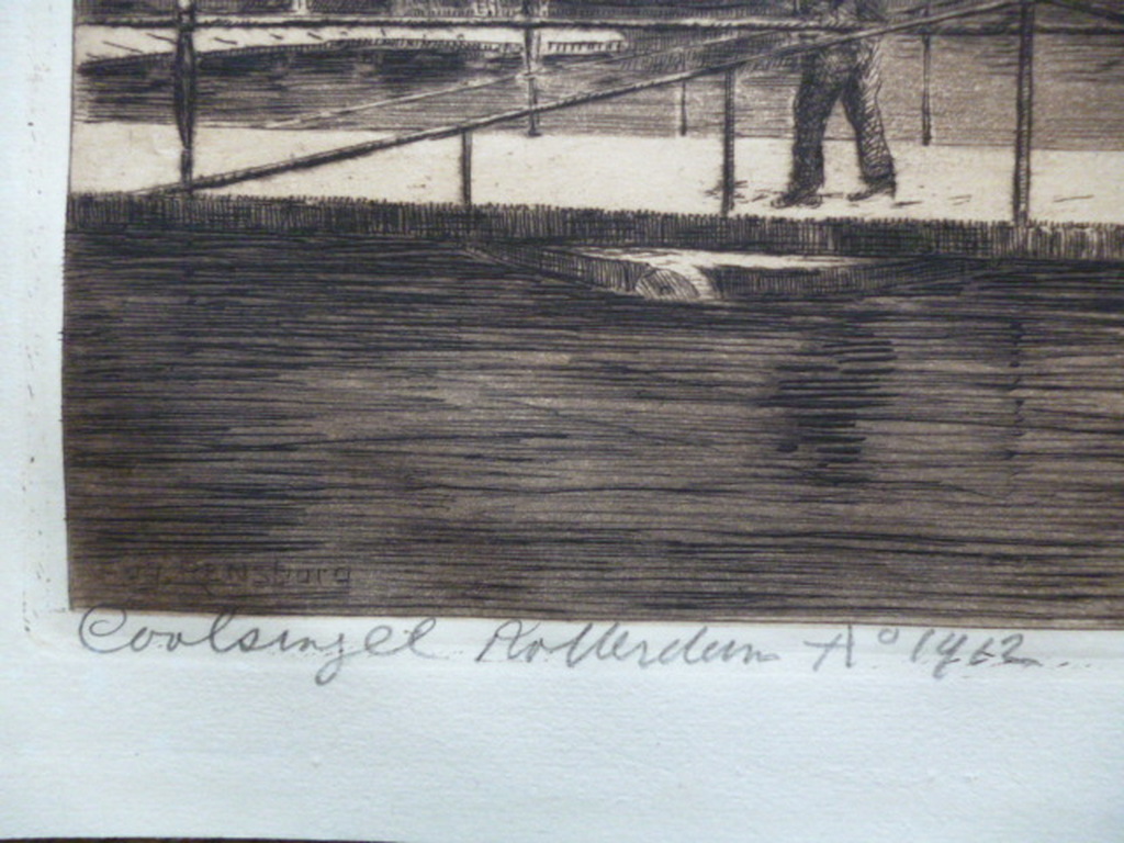 Eugene Rensburg - ets - Coolsingel te Rotterdam anno 1912 kopen? Bied vanaf 35!