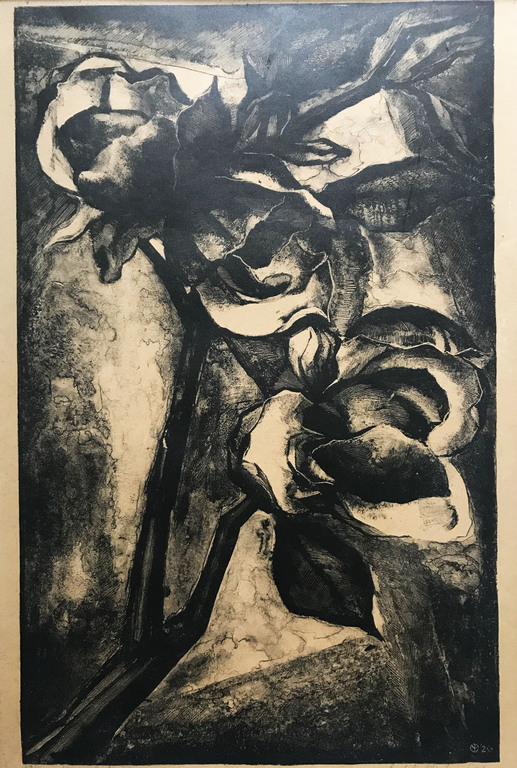 Aart van Dobbenburgh, Litho, Bloem verkocht voor € 50!